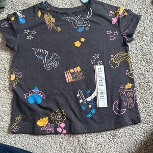 Cat & Jack XS Charcoal T-Shirt NWT